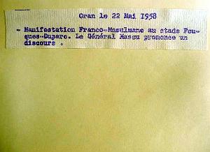 Oran mai 58 e